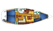 Pôdorys - SUN FAST 43