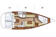Pôdorys - HANSE 400