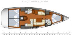 Pôdorys - SUN ODYSSEY 42i