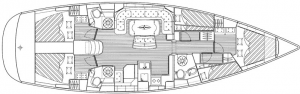 Pôdorys - BAVARIA 50 C