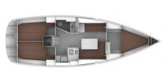 Pôdorys - BAVARIA 36 CRUISER