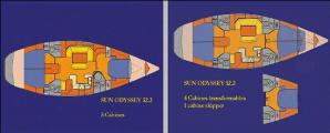 Pôdorys - SUN ODYSSEY 52,2
