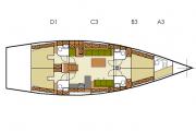 Pôdorys - HANSE 540