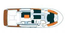 Pôdorys - BENETEAU ANTARES 10.80