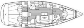 Pôdorys - BAVARIA 40 CRUISER
