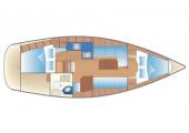 Pôdorys - BAVARIA 34 CRUISER