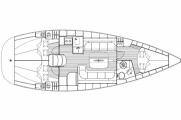 Pôdorys - BAVARIA 37 CRUISER