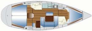 Pôdorys - BAVARIA 40