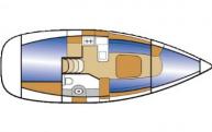 Pôdorys - OCEANIS 323