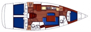 Pôdorys - OCEANIS 40