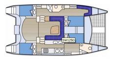 Pôdorys - SEAWIND 1250