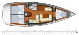 Pôdorys - SUN ODYSSEY 36i