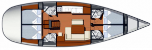 Pôdorys - SUN ODYSSEY 49i