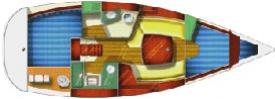 Pôdorys - SUN ODYSSEY 32i
